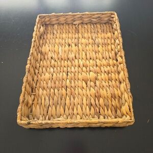 Desk Wicker Paper Tray/Basket